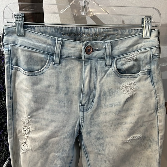 American Eagle 360 Next Level Stretch Acid Wash Jeggins - Picture 3 of 11